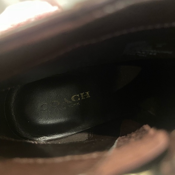 Coach Hickory Brown Leather Size 6B boots - Picture 6 of 10